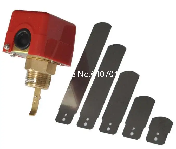 

1" 220V 3A Water /Paddle Flow Switch BSPP Thread Connection SPDT Contacts Red