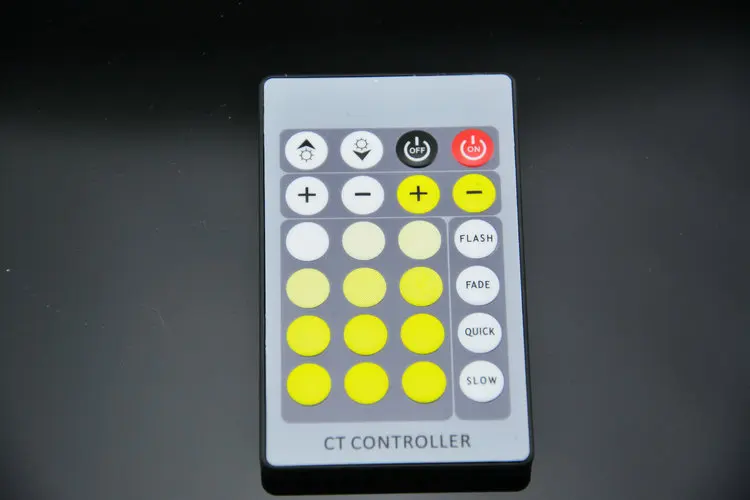 New   Dual white CT Color Temperature Controller with 24 Key IR remote dimmer DC12-24V FOR CCT led strip light