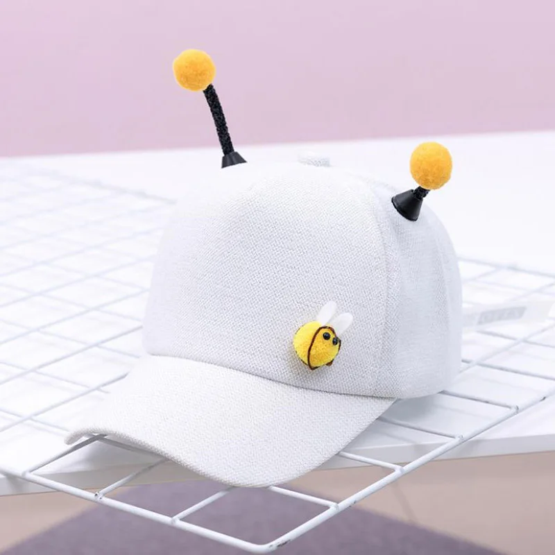 Doitbest 2 do 7 lat wiosna dzieci czapka z daszkiem chłopiec dziewczyny 3D mała pszczółka Snapback regulowane dziecko czapka hip-hopowa czapka