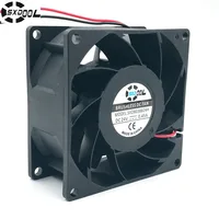 Ventilador 8038 24v DC 80mm, ventilador de refrigeración de doble rodamiento de bolas 0.45A, flujo de aire CFM de alta velocidad, 80x80x38mm, para refrigerador de caja de inversor de servidor