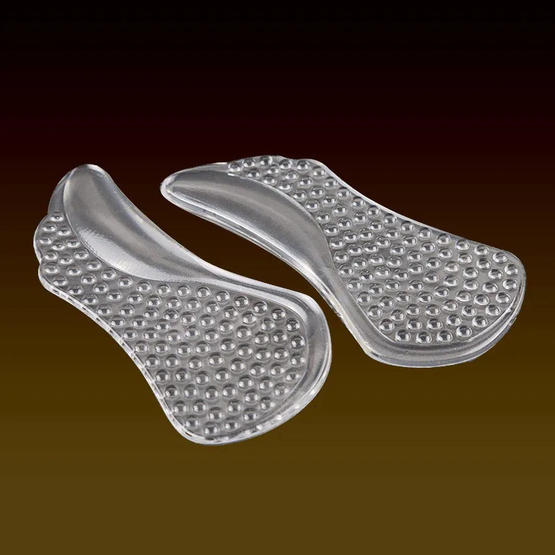 FOOTOUR Gel di Silicone Solette Ortopediche di Sostegno di Arco Sottopiedi per Le Donne Rilievi del Pattino Antiscivolo Pain Relief Scarpe Piedi Piatti solette