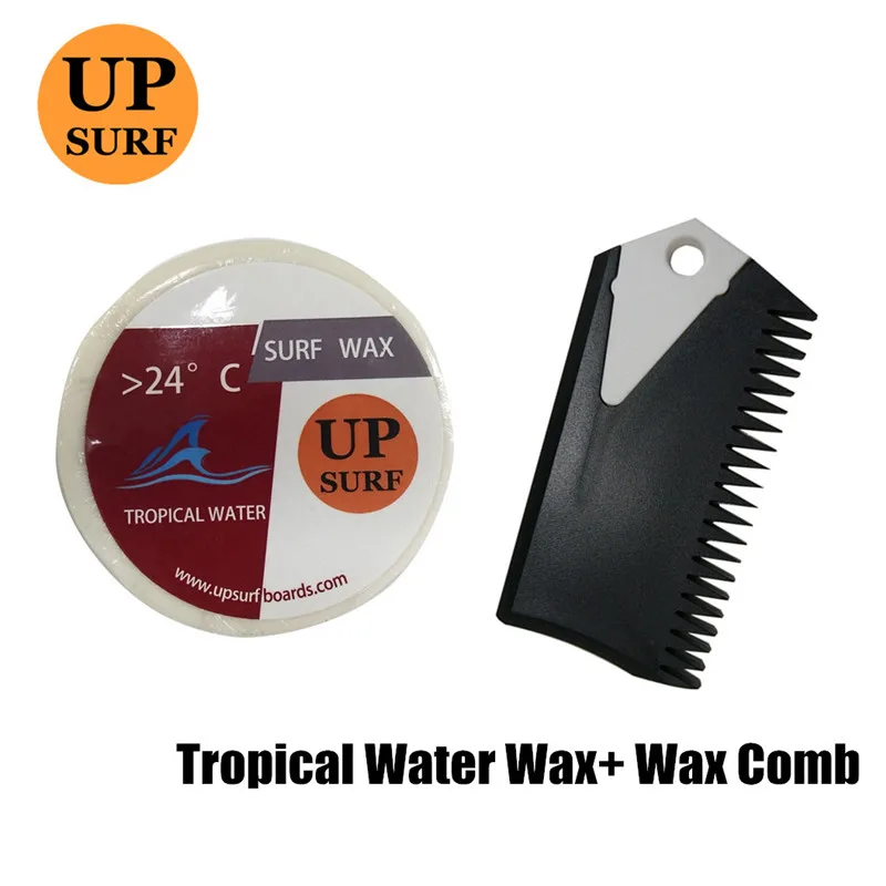 

High Quality Anti-slip Surf Wax Tropical Water Wax+Wax Comb Surfboard Skimboard Skateboard Waxes Surfing Board Accessory