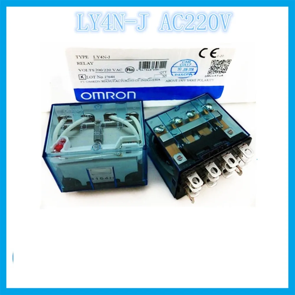 

LY4N-J AC220V 220/240VAC 14 feet 2A2B 10A OMRON relay Four open Four closed 14 needle electronic component solid state relays