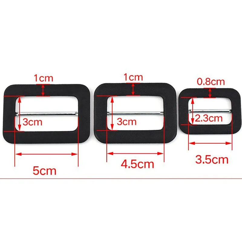 5pcs/lot 3.5-5cm clothing rectangle cloth metal adjusting pin buckles for belt women windcoat decoration diy accessories2001