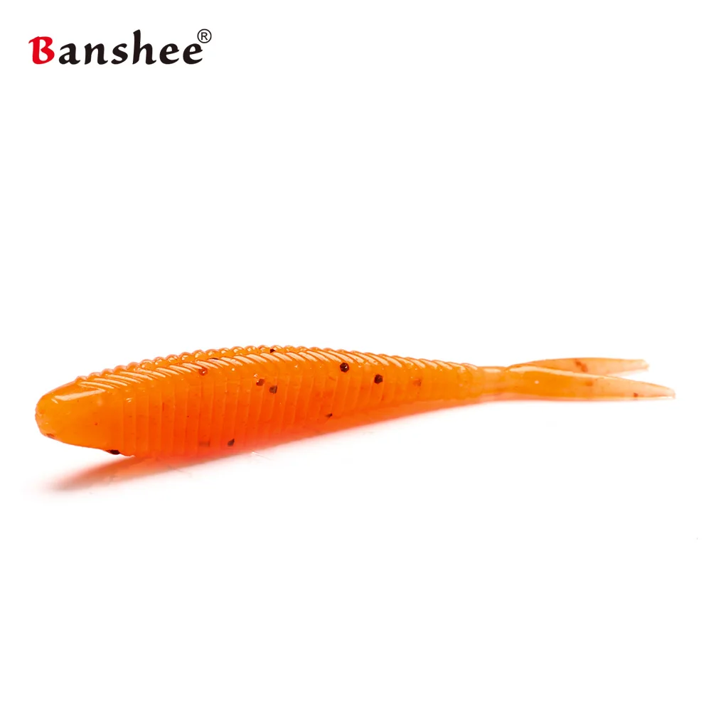 15pcs/package fake lure soft bait for Fishing SHAD60 shad bass wobblers 60mm 1.5g tackle artificial silicon rubber worm shrimp