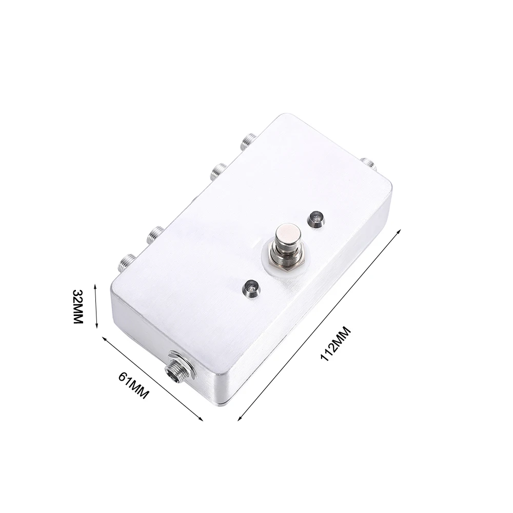 Foot Switch AB Box Pedal Silver Looper Effect Pedals For Electric Guitar Pedal Parts