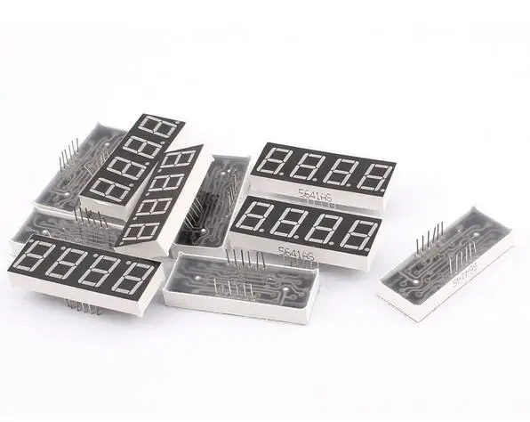 10 Pcs Common Cathode 12 Pin 4 Bit 7 Segment 0.56