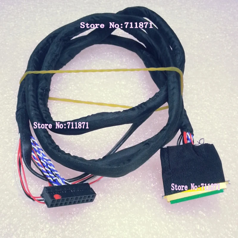100 سنتيمتر 40P 20453-040T LVDS 1ch 6bit WLED Lcd شاشة كابل 20454 040T 40P LVDS خط الشاشة ل 20455-040E 1ch 6bit LVDS سلك الحبل
