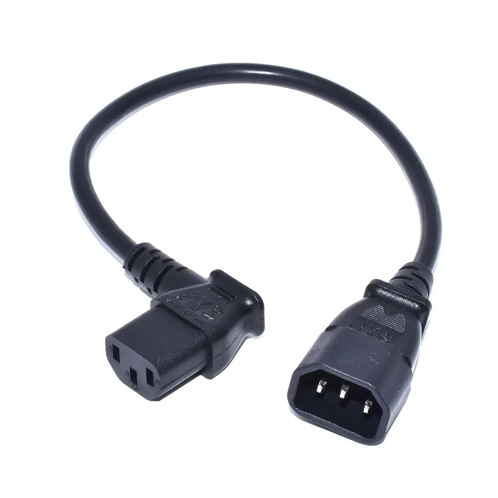 IEC 320 C13 Female to C14 Male PDU Angle Power Cables,IEC C13 angle adapter,Power cord angle adapter