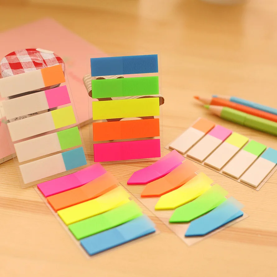 

1Pc Cute Candy Color Pet Memo Pad Sticker Kawaii Arrows Note Paper School & Office Supplies Stationery