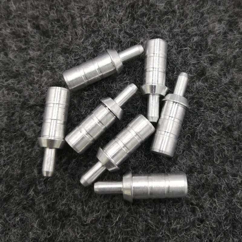 100pcs Archery Arrow Pin Nock Adapter Aluminum Pins Nock Carbon Fiberglass Arrow for ID 6.2mm Arrow Prevent Destruction