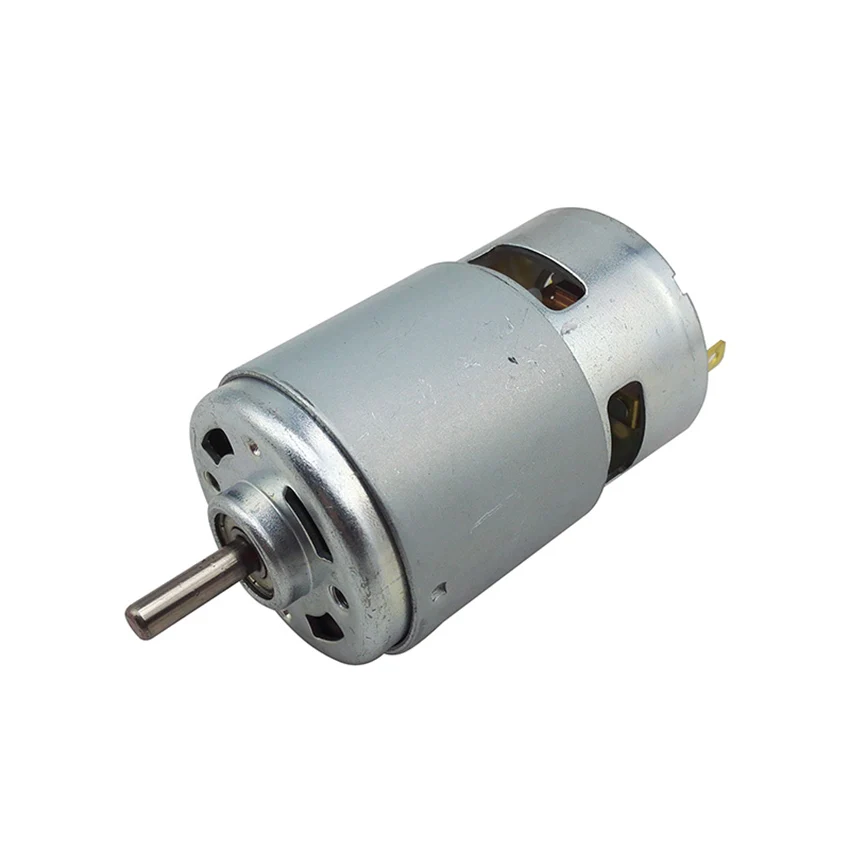 775 DC Electric spindle Motor For Drill 12 24V 288W Brush motors lawn mower motor with two ball bearing Rated Electric grinder