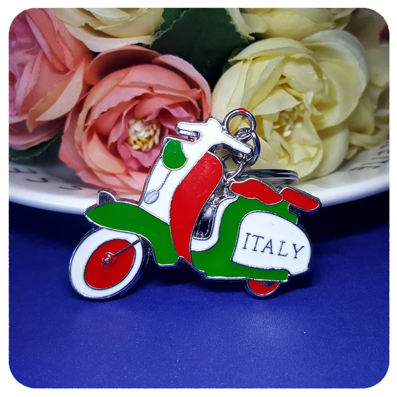 GRANDBLING Italy Theme Motorcycle Keychain Fashion Gift