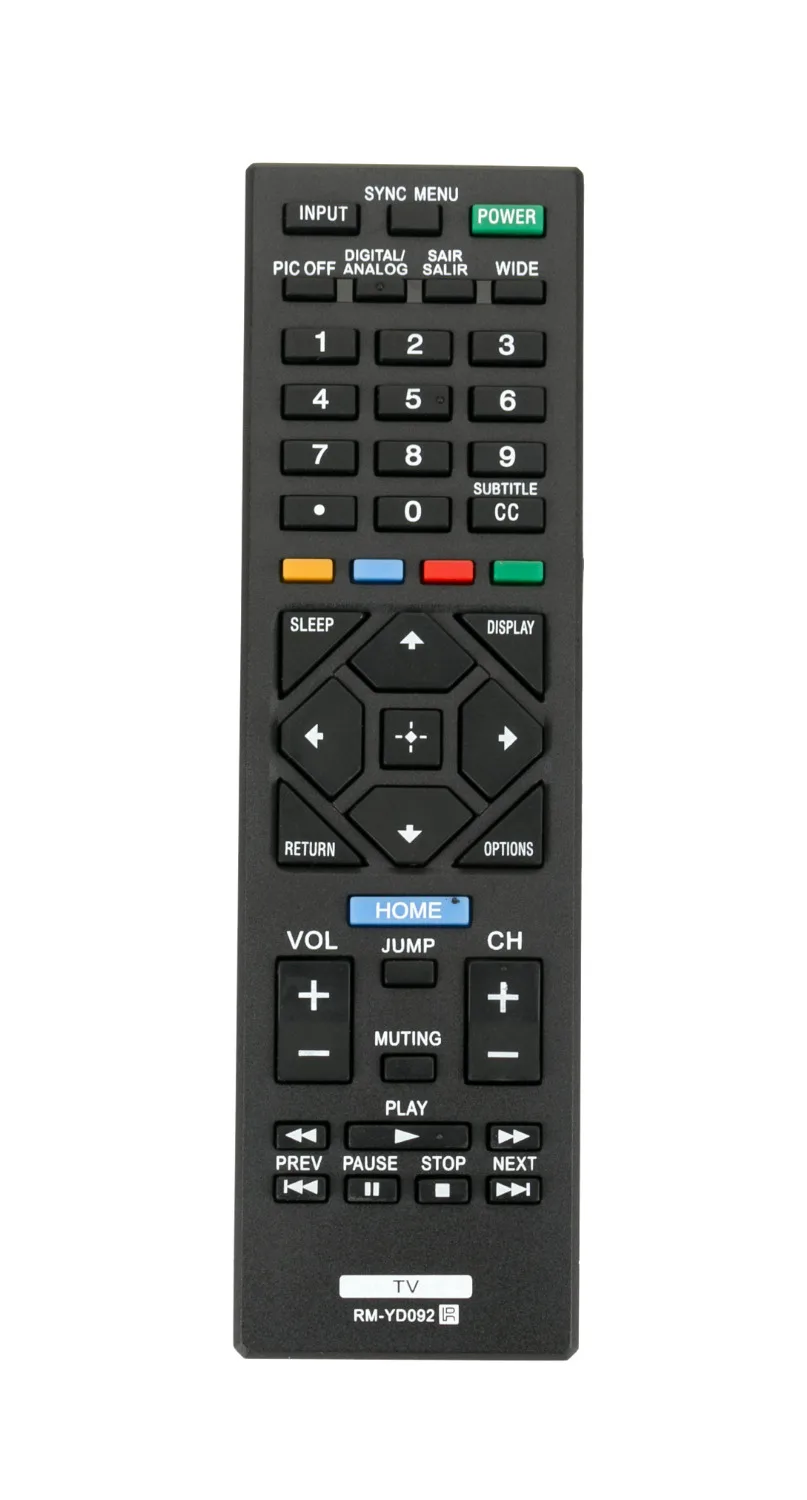 New TV Remote Control RM-YD092 fits for Sony LCD HDTV TV KDL-24R400A KDL-32R400A KDL-32R300B KDL-32R420B KDL-32R421A KDL-32R300C