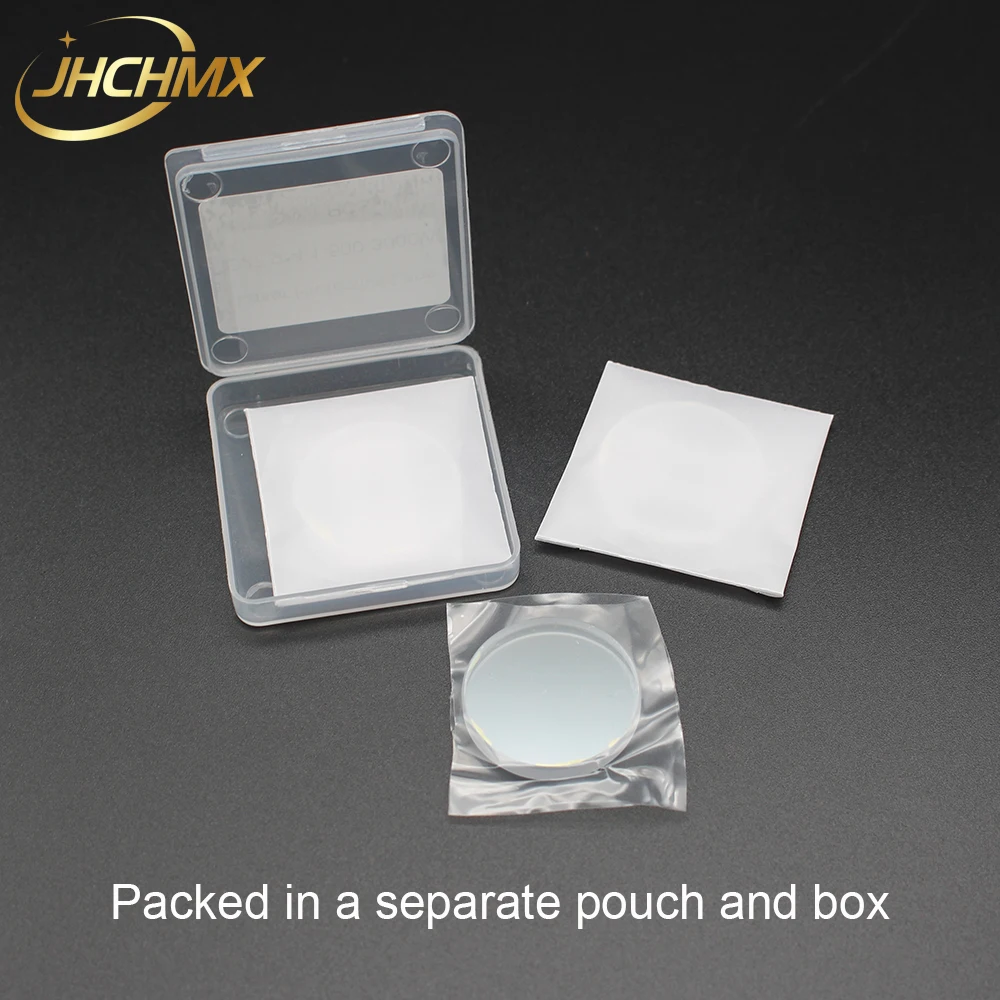 JHCHMX 10 قطعة/الوحدة Raytools الألياف الليزر واقية عدسة/الزجاج 28*4/27.9*4.1 مللي متر 1064nm 500-3000W Raytools Bodor الليزر أجزاء