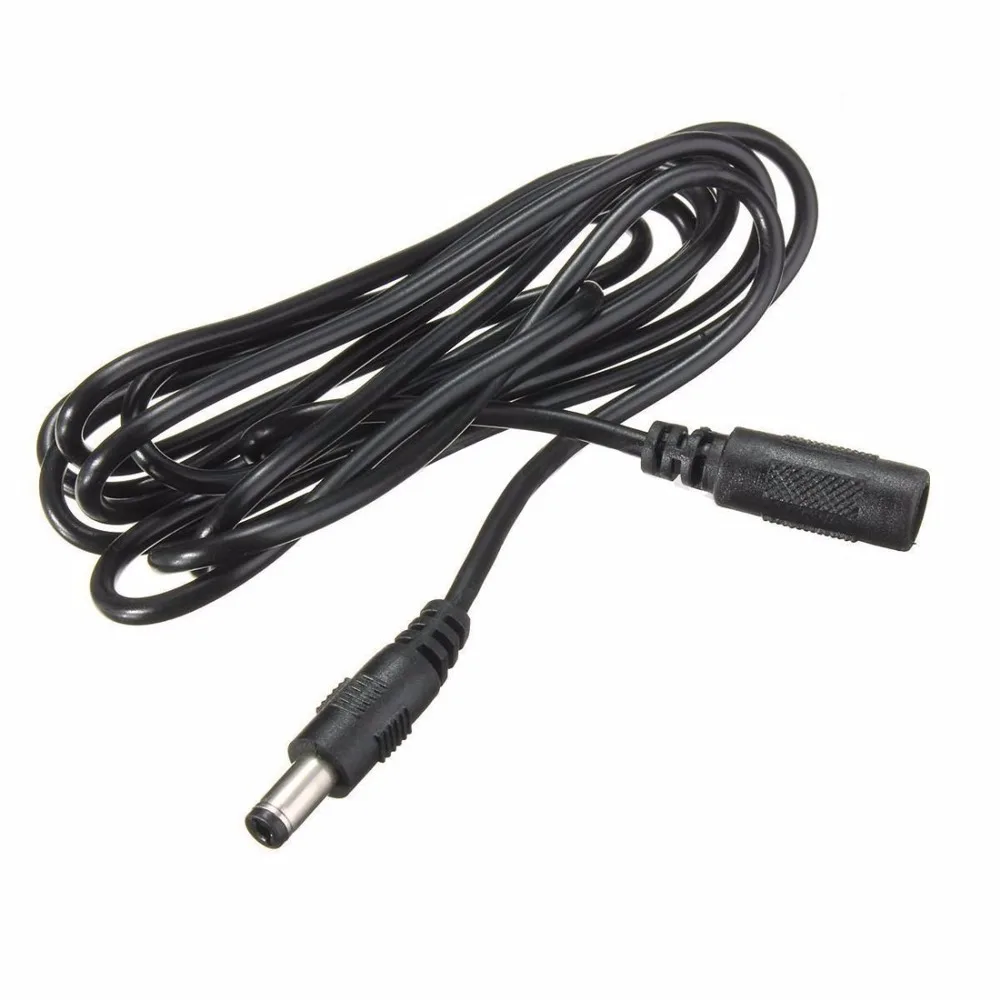 

1m 3m 5m DC Male to Female 5.5 x 2.1mm Extension Adapter Cable Cord Line for 12V CCTV Cameras LED Light Laptop Monitor