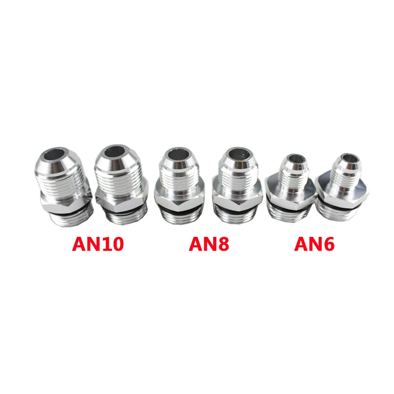 RASTP-High Flow Aluminum 58MM Fuel Filter 30 Micron Element With Fittings AN6 AN8 AN10 Adaptor+Bracket RS-FP003