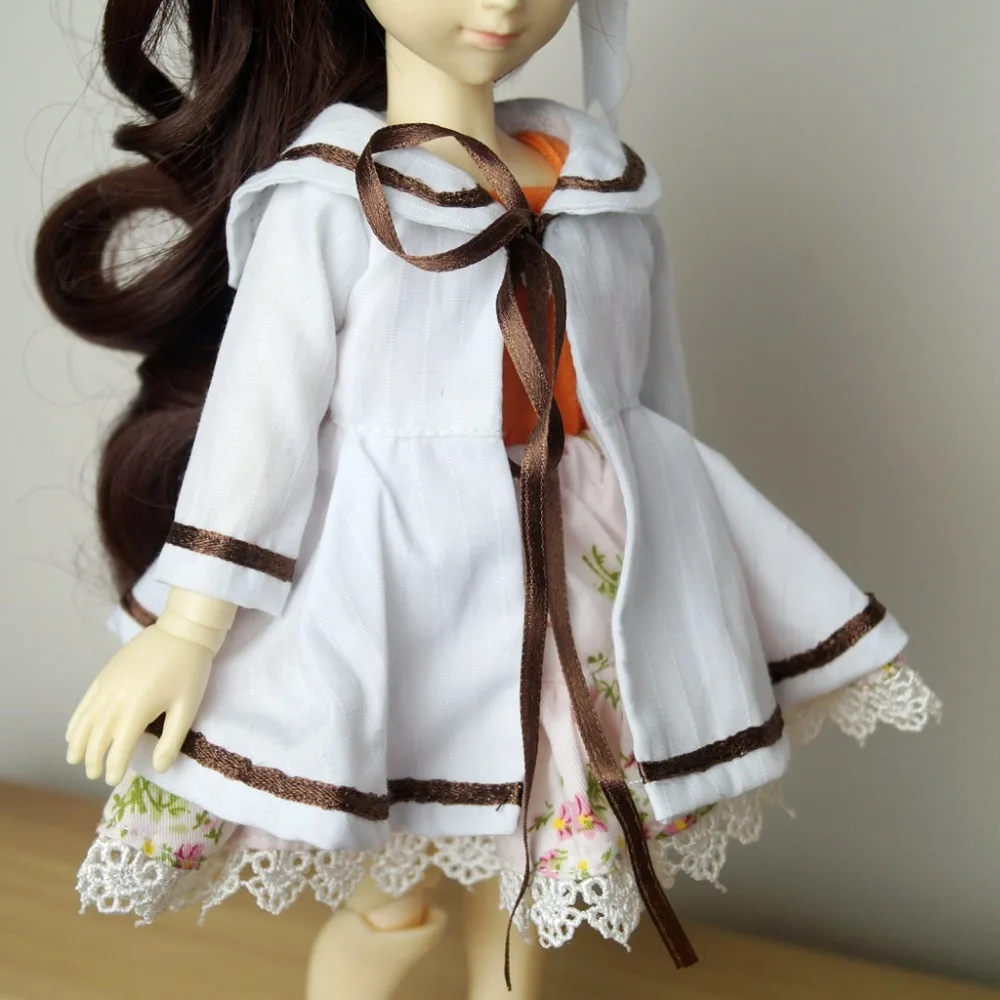 1/6 BJD Coat +Mini Skirt + Top Outfits Clothing For 1/6 11