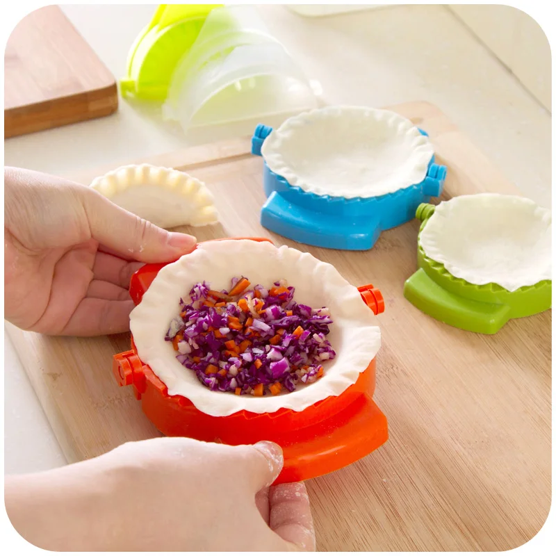 3 teile/los Pack Knödel Maker Gebäck Tool Food Grade Kunststoff 7,8 cm Teig Drücken Dumpling Pie Ravioli Mould Maker Kochen