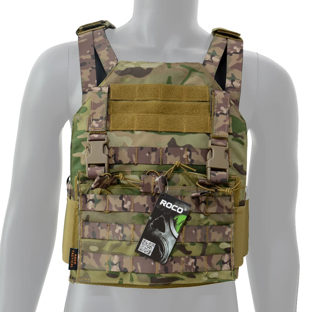 ROCOTACTICAL RECON Tactical Molle Vest with Detachable M4 Mag Pouch Lightweight Molle JPC Tactical Vest