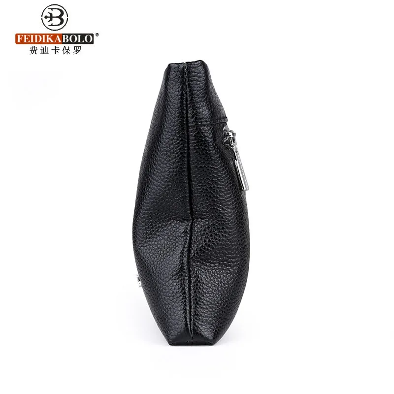Feidikabolo Boutique Leather Men\'s Clutch Bag 2023 New Fashion Personality Hand Bag Wild Leisure Mobile Phone Purse
