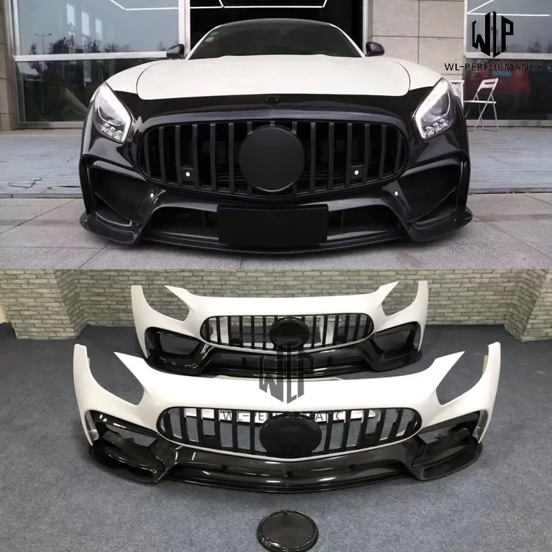 

High quality Carbon fiber / FRP upainted GT GTS AMG Front bumper Car styling For Mercedes-Benz GT GTS AMG Car body kit