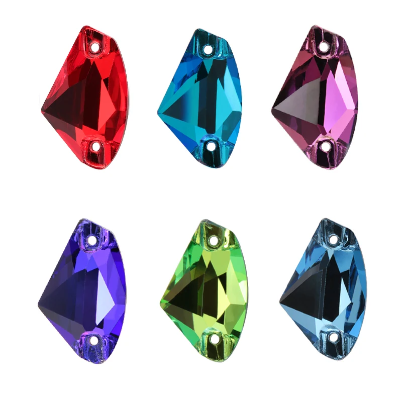 AAAAA Galactic Sewing Crystal Glass Rhinestone For Bag Clothes DIY Design Decoration 9*14/12*19/16*27mm