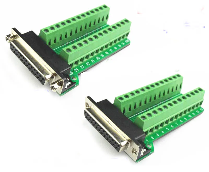 

DB25 Male to Screw Blocks Adapter DB25 Female Socket to Terminal Screw Blocks Converter