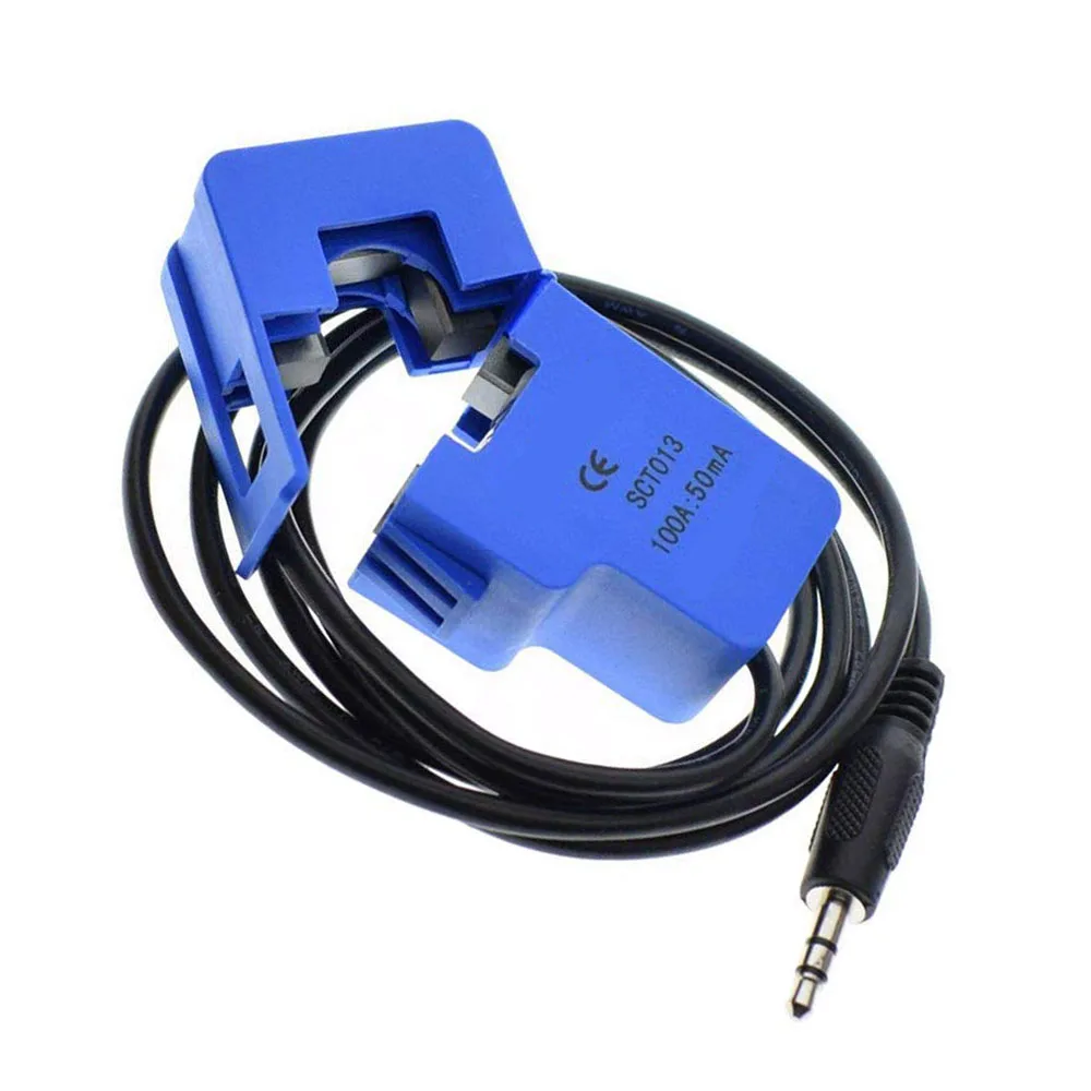 Arus AC Sensor SCT-013-000 2 Pcs/1 Pcs Non Invasif Split Core Current Transformer Arus AC Sensor 100A 50mA SCT-013-000