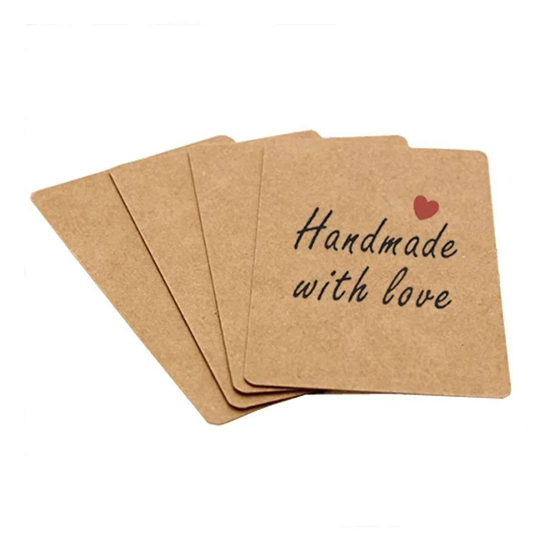 100pcs Blank Kraft paper Business Cards Word Card Message Card DIY Gift Card