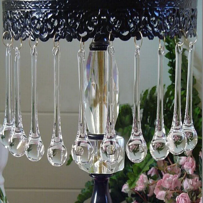 Hot Selling 10pcs/lot 20*80mm Clear Raindrops Crystal Chandelier Parts Lamp Glass Hanging Pendants Beads curtain Accessories.