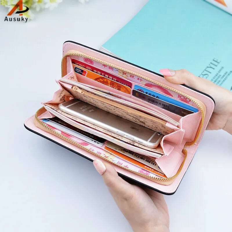 Rabbit ears pattern Long Women Wallets PU Leather pokemon  luxury brand wallet Wallet Female Zipper holder Clutch Coin Purse-15
