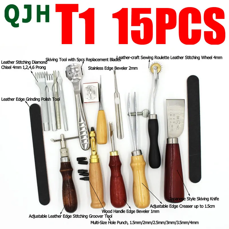 New Products Handmade Sewing Leather Sewing Tools Punching Sleeve Set Steel Tooth Marking Scraper DIY Sewing cutting mat