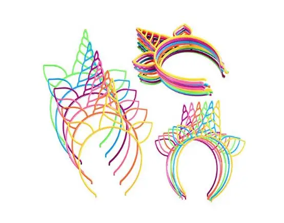 

Plastic Unicorn Headbands Hair Hoop for Girls Teens Toddlers Children Party Hairbands Fantasy Party Favors Hairbands Fancy Dress