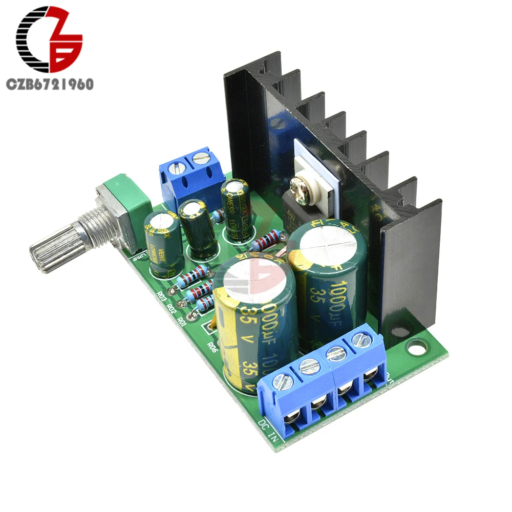 TDA2050 Power Amplifier Module DC 12V-24V 5W-120W 1 Channel Audio Amplifier Board Subwoofer Sound Amplifier for Home Speaker