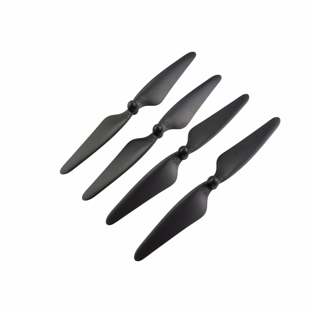 4PCS protective cover + 4PCS propeller for HS700 HS700D brushless four-axis aircraft black upgrade accessories