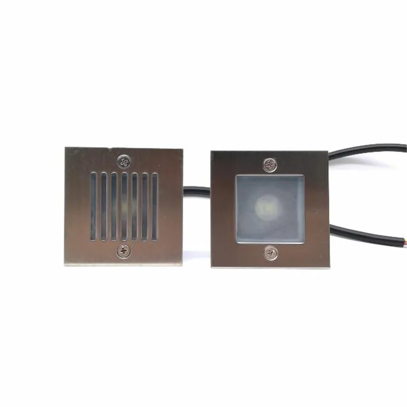 Recesso LED Escadas Lâmpadas, Luz Enterrada, Escadaria Step Light, Interior e Exterior, IP66, 3W, 2x3W, 85-265V, 1PC