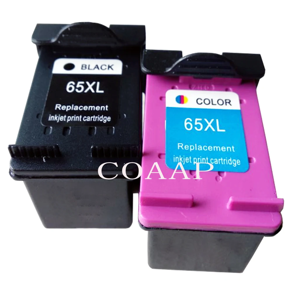 

2pcs hp65 XL Replacement ink cartridge for hp 3722 3723 3755 3730 3758 3720 3732 3752 All-in-One Printers