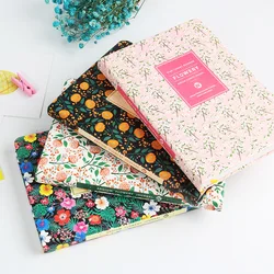 New Arrival Cute PU Leather Floral Flower Schedule Book Diary Weekly Planner Notebook School Office Supplies Kawaii Stationery