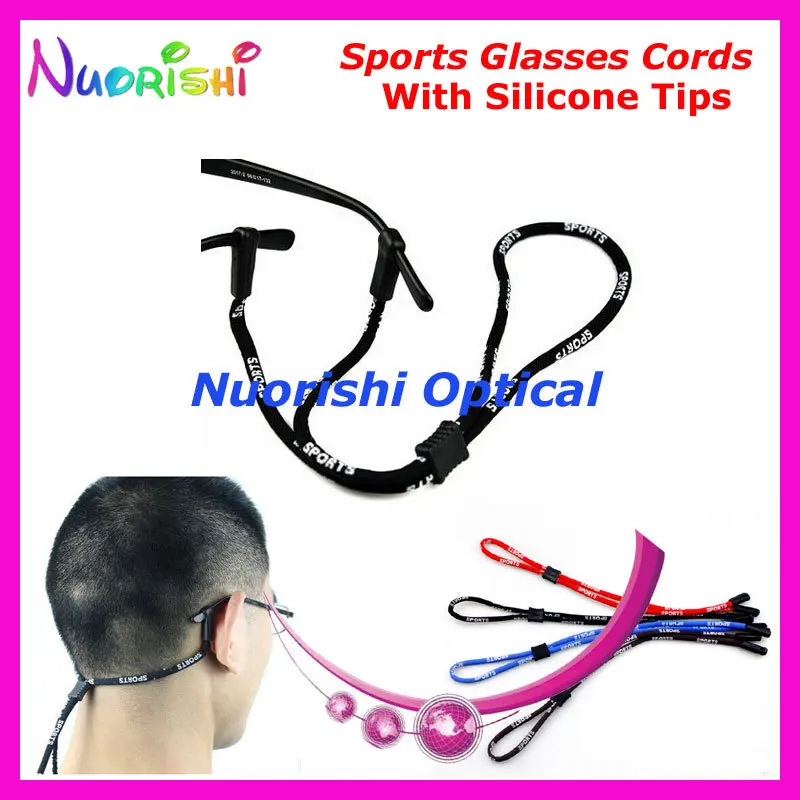 

20pc With Soft Silicone Tips New Sports Eyewear Glasses Eyeglasses Sunglasses String Chains Cords Lanyard Free Shipping L652