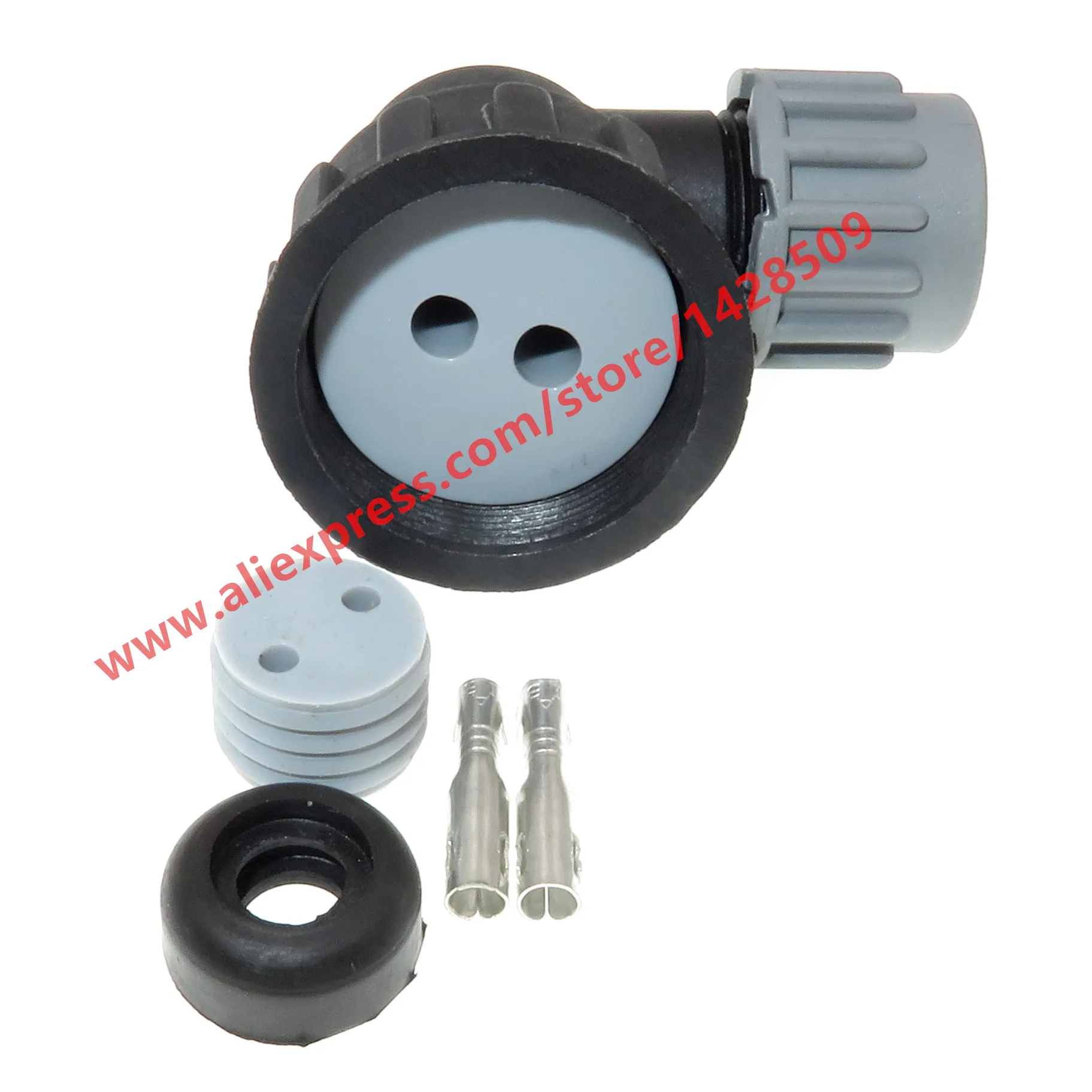 1 Set 2 Pin Auto Reversing Light Switch Plug Female Waterproof Lamp Cable Connector For Cars Truck