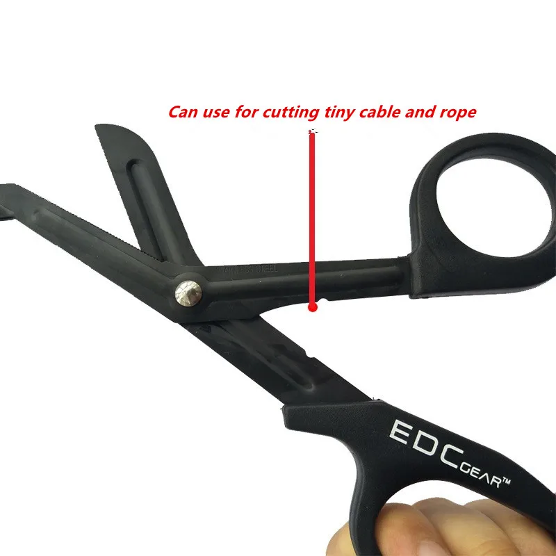 Emergency Shears EMT Trauma Medical Scissors EDC Tactical Multi Function Rescue Bandage Scissor With Saw Tooth First Aid Shear