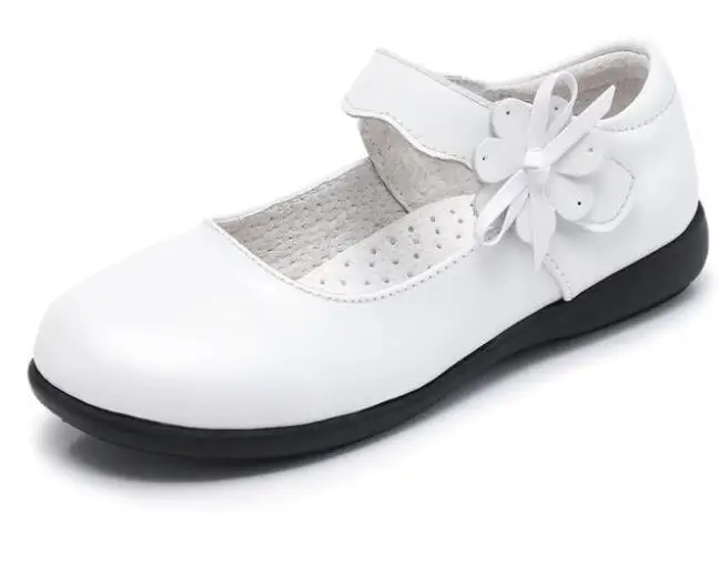 Fashion kids school Cowhide leather shoes for girls leather dress shoes Girls flat with footwear wedding shoes girl