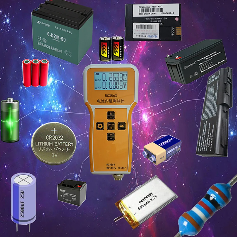 Herramienta de diagnóstico Digital de mano, probador de resistencia interna, capacidad de batería Digital, RC3563