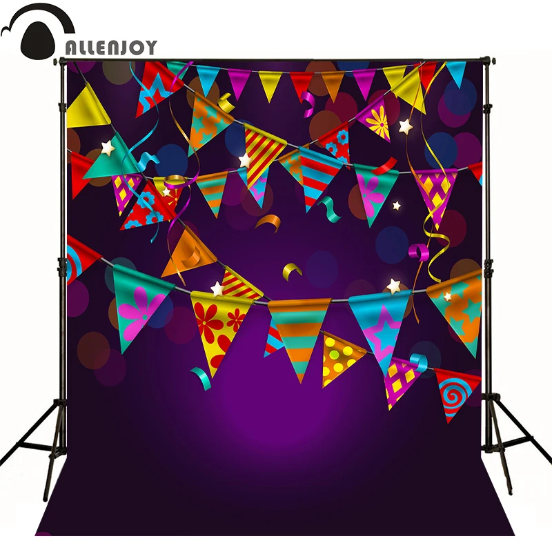 

AllEnjoy photography background Balloon banner birthday color newborn photocall flags Professional photographic backdrop studio