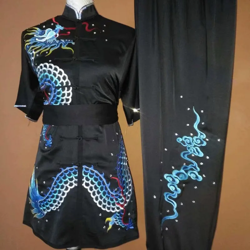 Wushu taichi taiji vestiti changquan uniformi di arti Marziali concorrenza abbigliamento ricamato kungfu nanquan taolu vestiti uniforme