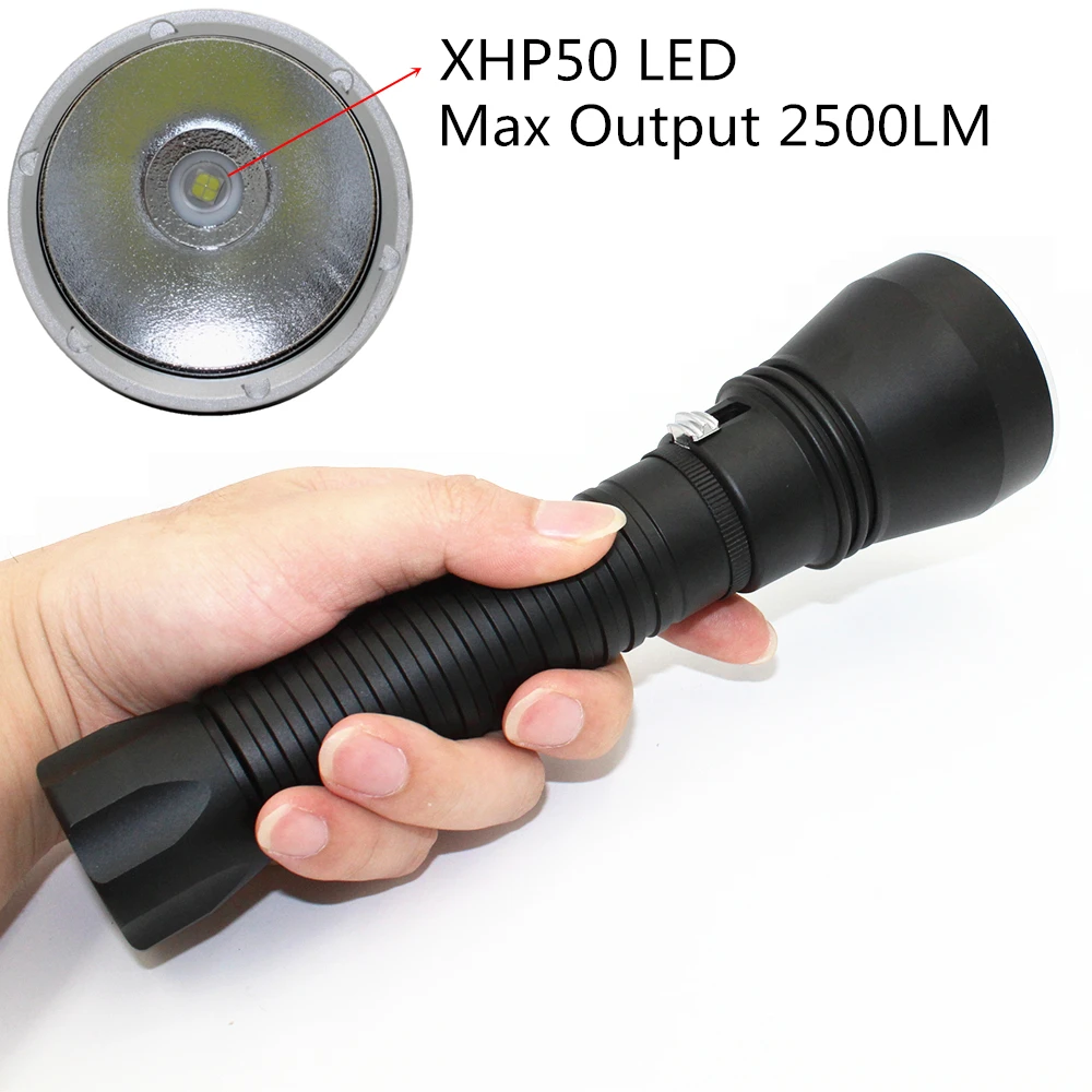 XHP70 XHP50 Diving flashlight LED 4200 Lumens yellow / white light tactical underwater lamp waterproof torch