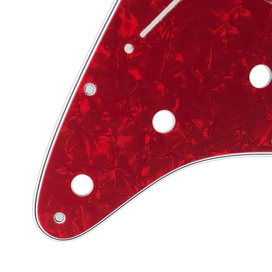 Guitar Parts - For Left Handed USA/Mexico Fd Strat 72\' 11 Screw Hole Standard Hss PAF Humbcker Guitar Pickguard & Back Plate