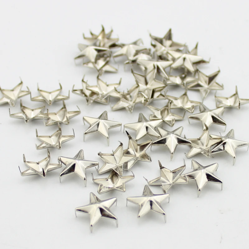 4 Colors High Quality 5 Claws Stars Pentagram Garment Rivets For Leather Studs Spikes For Clothing Jewelry Bags DIY Accessory