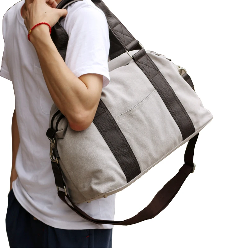 Vintage Crossbody Bag For Men Canvas Shoulder Bags Casual Men Messenger Bag Travel Handbag PT1007